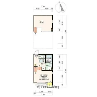 エスペランサ河原町【1階】の間取り