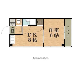 モリビル京橋【811号室】の間取り