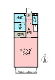 パル平和【107号室】の間取り
