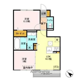 レジデンス・トロワ【1階】の間取り