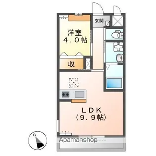 エンプレスⅠ【1階】の間取り