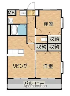 シャイン・フィル【203号室】の間取り