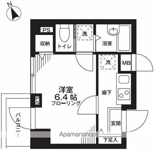 レキシントン・スクエア曙橋【7階】の間取り