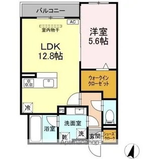 アメニティコート【201号室】の間取り