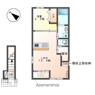 1LDKの間取り画像