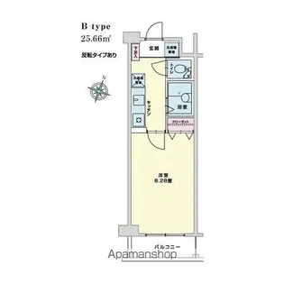 ドルフ喜多見【1階】の間取り