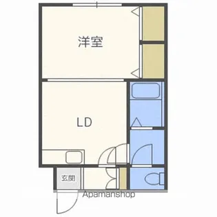 クイーンパレス21【2階】の間取り