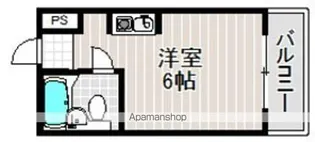 カムネス経大前【410号室】の間取り