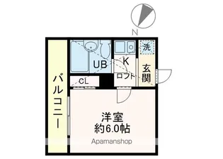 ローズアパートB9【2階】の間取り