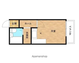 コーポサザン【102号室】の間取り