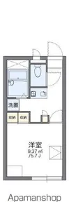 レオパレスミモザ【1階】の間取り