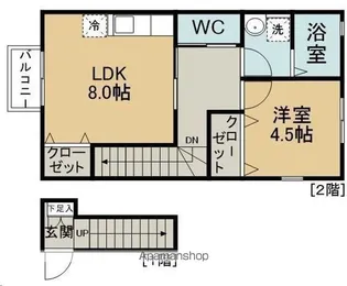 ティエード スターブル【2階】の間取り