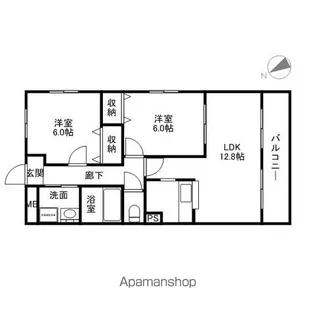 トップクレスト秀【2階】の間取り