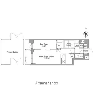 コンフォリア・リヴ永福町【1階】の間取り