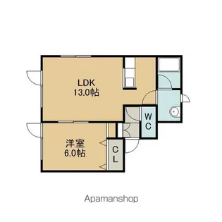 メゾン北光【101号室】の間取り