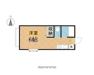 エステートピア北野【101号室】の間取り