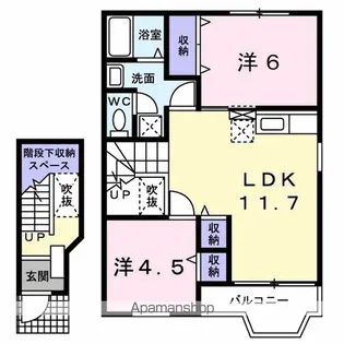 パーク・メゾンM・A【2階】の間取り