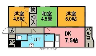野幌ハイツ【104号室】の間取り