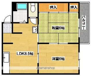 CABIN清水丘【2階】の間取り