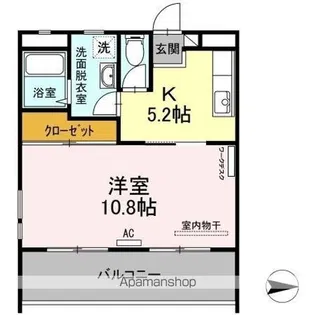 ラベンダー日向【2階】の間取り