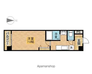 パークフラッツ金山【3階】の間取り