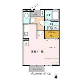 ピロスガルソニエラ 南【2階】の間取り
