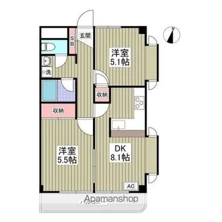 ヌーベルハイムマルシオ【4階】の間取り