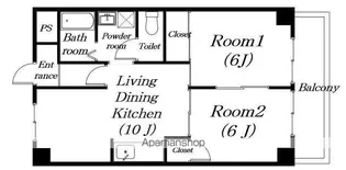 ウイング八日市【603号室】の間取り