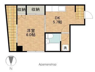 EIGHT BUILDINGⅠ【2階】の間取り