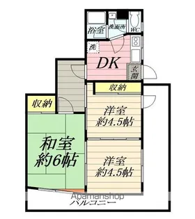 海老名マンション【3階】の間取り