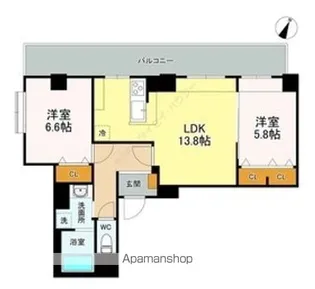 THE ORCHID MANORⅡ【3階】の間取り