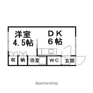 コーポ並木【202号室】の間取り