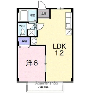 メゾンビレッジ堤【2階】の間取り