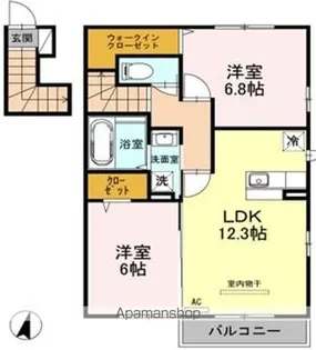 ファヴォーレ【2階】の間取り