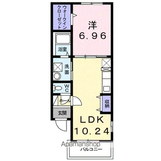 ラハイナ【1階】の間取り