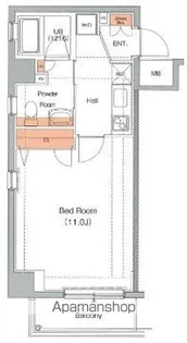エストゥルースプラス東神奈川【2階】の間取り