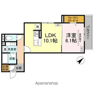 D’BLESS中野島【3階】の間取り