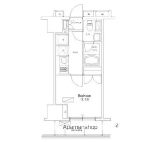 パークアクシス押上【702号室】の間取り