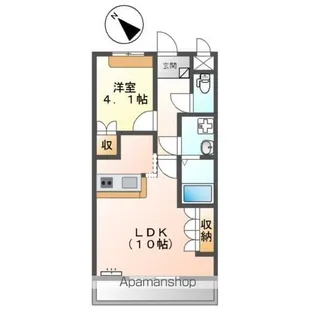 リバー・ウィンド【1階】の間取り