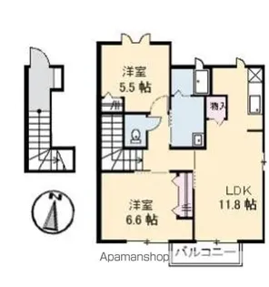シャーメゾン玖珂駅前【2階】の間取り