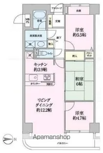 フェリス鷺沼【7階】の間取り
