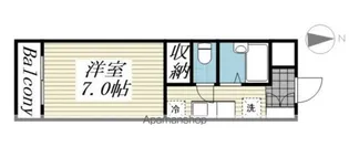 アピカールカミス【2階】の間取り