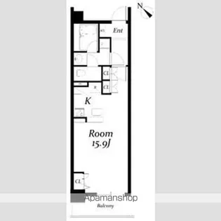 ロイヤルパークス千種【308号室】の間取り