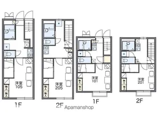 レオパレスゆめ【101号室】の間取り