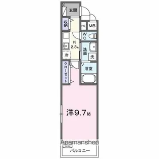 ヌーヴェル ラ ヴィ【2階】の間取り