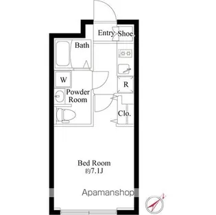 ハーモニーグラシア代々木【5階】の間取り