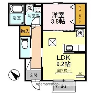アプリコット潮音【1階】の間取り