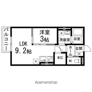 NEMO泉中央【202号室】の間取り