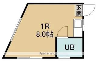コーポ一高南B【2階】の間取り