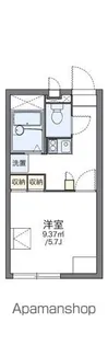 レオパレスすずらん【2階】の間取り